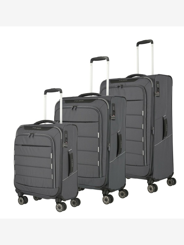 Travelite Travelite Skaii 4w Travel Duffle Set S,M,L - Grey