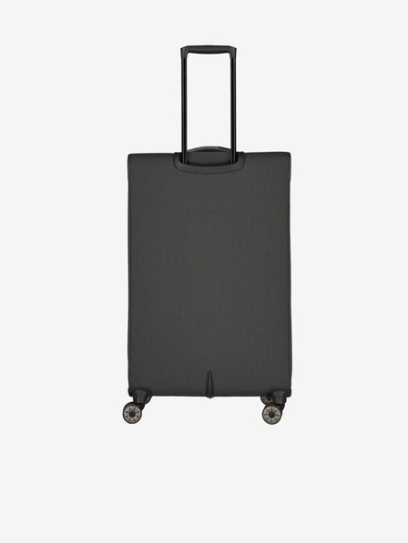 Travelite Тъмно сив пътнически куфар Travelite Viia 4w L