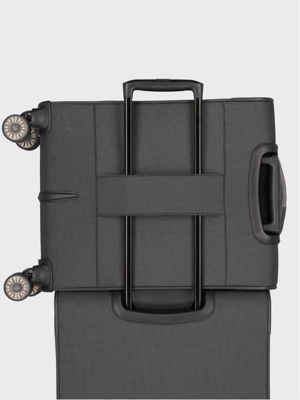 Travelite Тъмно сив пътнически куфар Travelite Viia 4w S