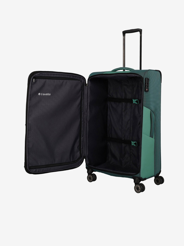 Travelite Зелен куфар Travelite Viia 4w L
