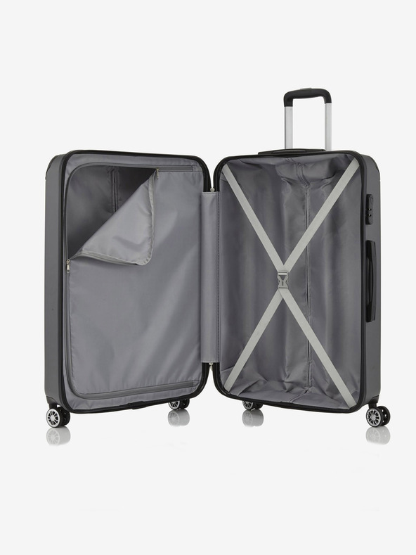 Travelite Зелен пътнически куфар Travelite City 4w L Green