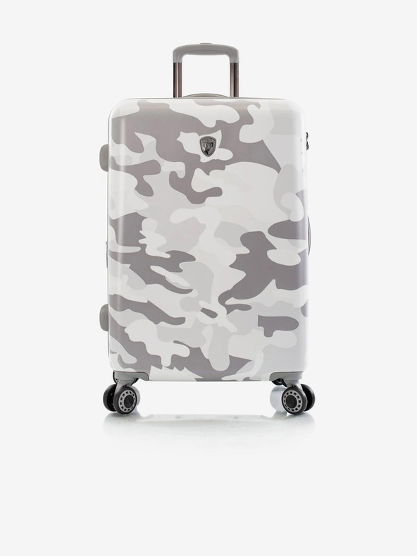 Heys Бял пътнически куфар Heys White Camo M