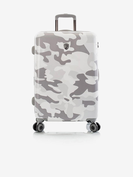 Heys Бял пътнически куфар Heys White Camo M