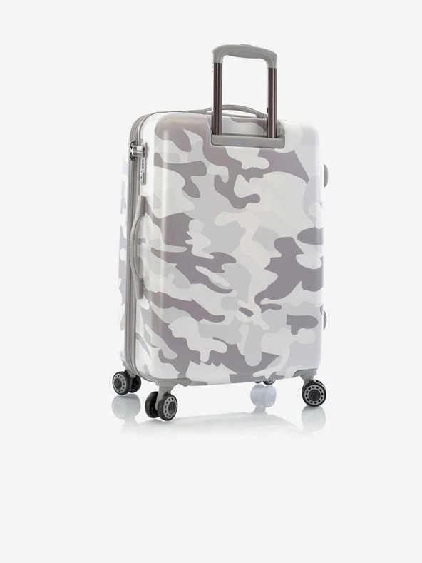 Heys Бял пътнически куфар Heys White Camo M