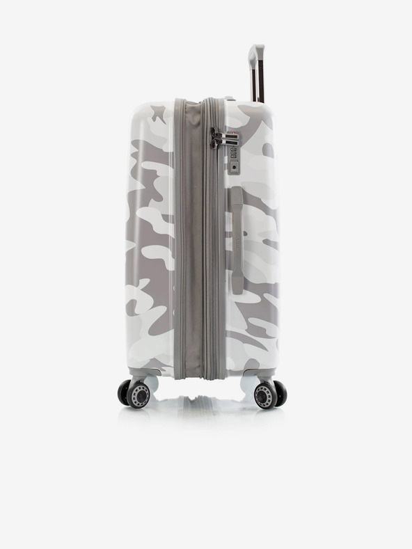 Heys Бял пътнически куфар Heys White Camo M