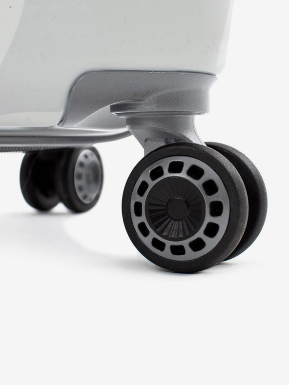 Heys Бял пътнически куфар Heys White Camo M