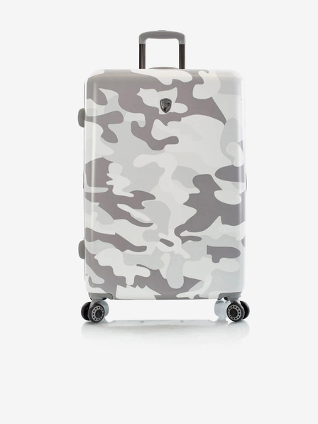 Heys Сив шарен пътнически куфар Heys White Camo L