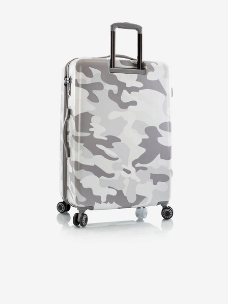 Heys Сив шарен пътнически куфар Heys White Camo L