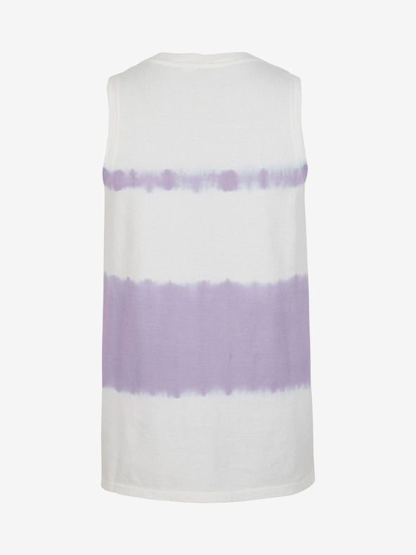 O'Neill Лилаво-бяло дамско щампосано потник O'Neill WOW TANKTOP