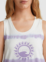 O'Neill Лилаво-бяло дамско щампосано потник O'Neill WOW TANKTOP