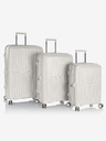 Heys Комплект от три бели пътнически куфара Heys Airlite S,M,L