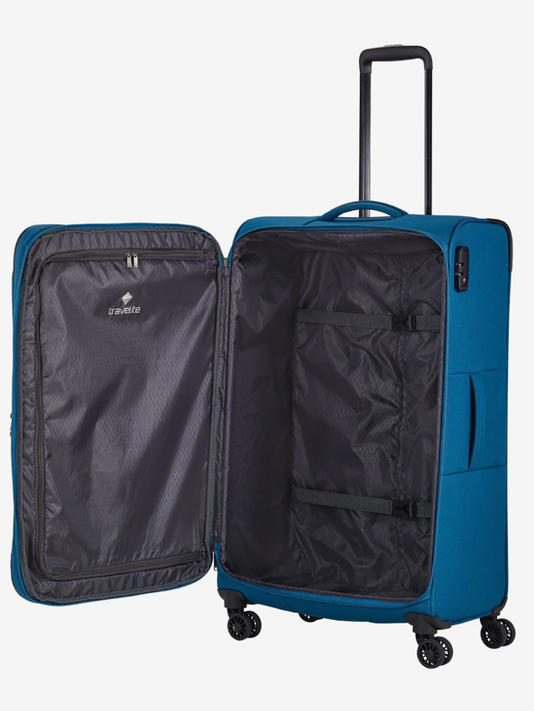 Travelite Комплект от три пътнически куфара Travelite Chios S,M,L Petrol