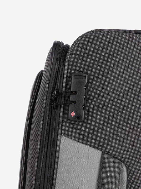 Travelite Сив пътнически куфар Travelite Viia 2w S