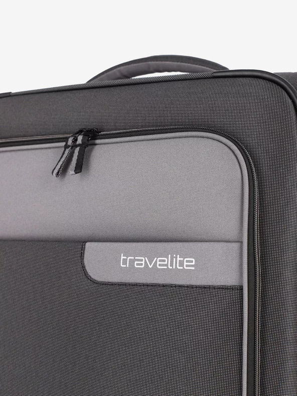 Travelite Сив пътнически куфар Travelite Viia 2w S