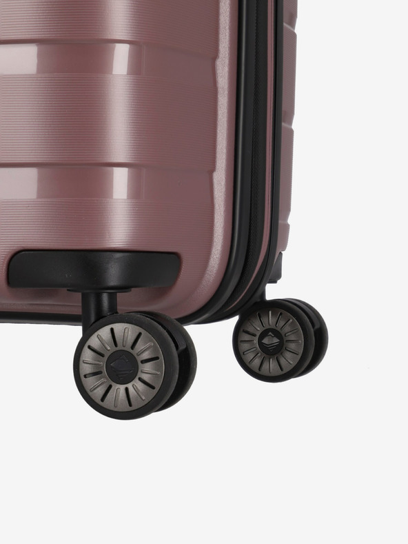 Travelite Комплект от три розови куфара за пътуване Travelite Air Base S,M,L