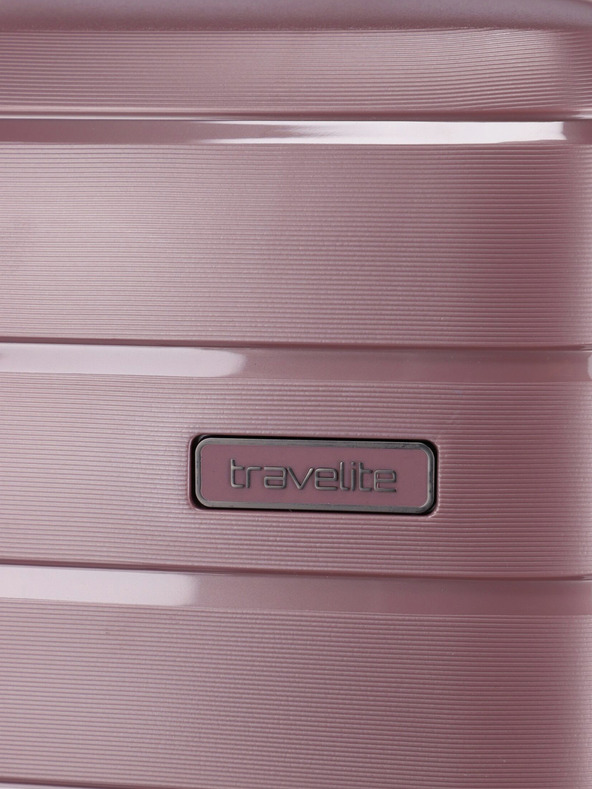 Travelite Комплект от три розови куфара за пътуване Travelite Air Base S,M,L