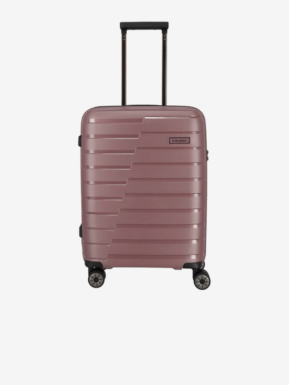 Travelite Комплект от три розови куфара за пътуване Travelite Air Base S,M,L