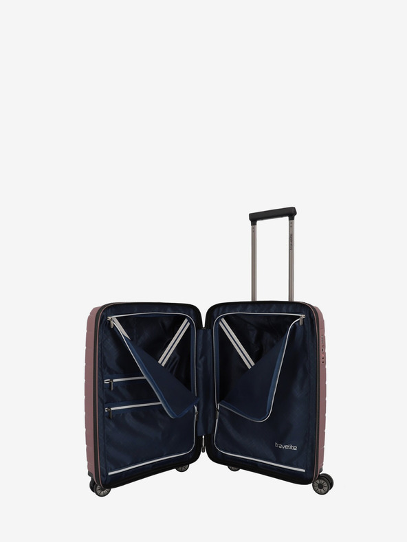 Travelite Комплект от три розови куфара за пътуване Travelite Air Base S,M,L