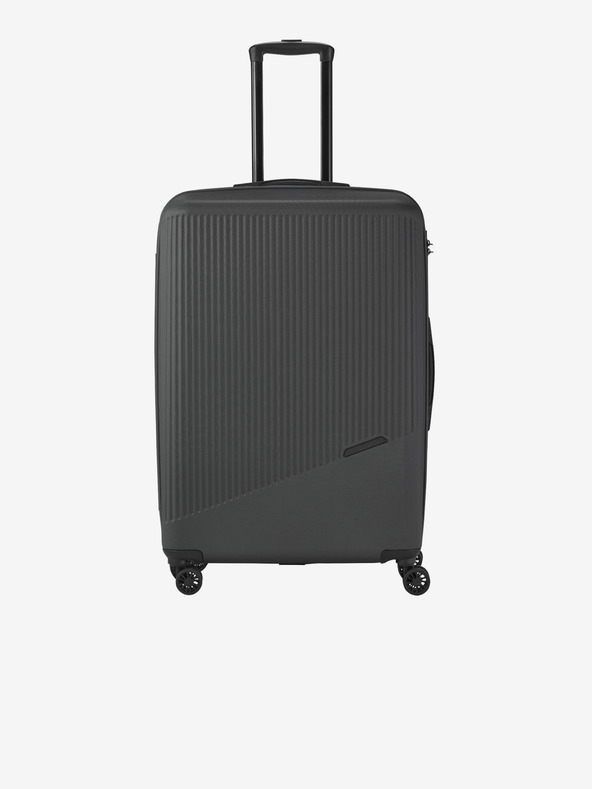 Travelite Комплект от три тъмно сиви куфара за пътуване Travelite Bali S,M,L