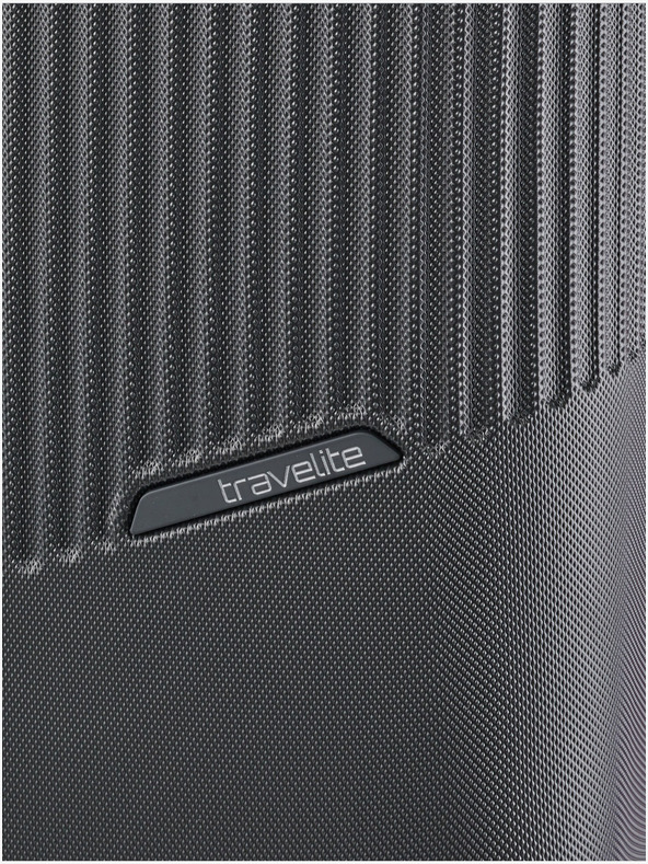 Travelite Комплект от три тъмно сиви куфара за пътуване Travelite Bali S,M,L