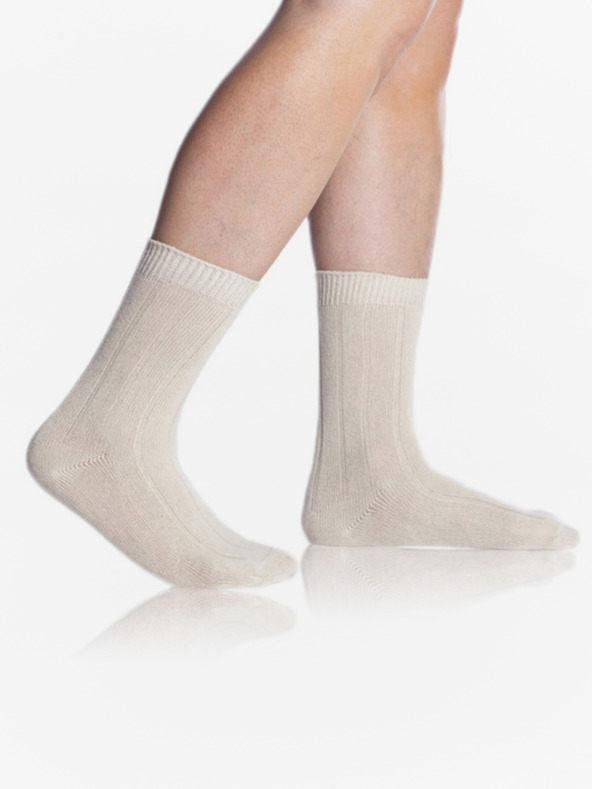 Bellinda Кремави зимни бамбукови чорапи за унисекс Bellinda BAMBUS CASUAL UNISEX SOCKS