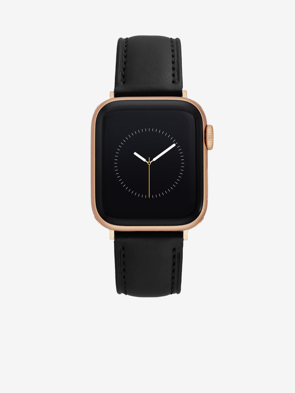 Anne Klein Черна кожена каишка за Apple Watch Anne Klein