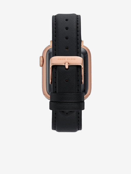 Anne Klein Черна кожена каишка за Apple Watch Anne Klein