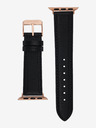 Anne Klein Черна кожена каишка за Apple Watch Anne Klein