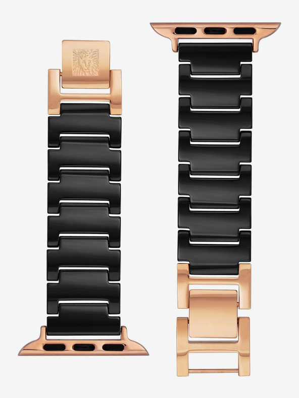 Anne Klein Черна каишка за Apple Watch Anne Klein
