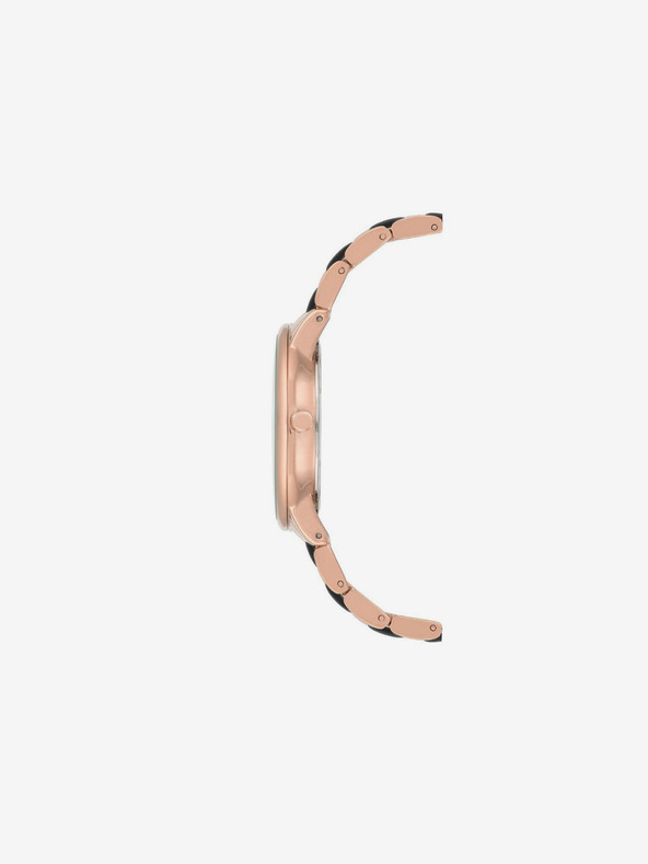 Anne Klein Дамски часовник в черно и розово злато Anne Klein