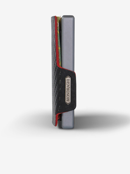 Mondraghi Кожен портфейл Mondraghi Carbon Plus с черни шарки