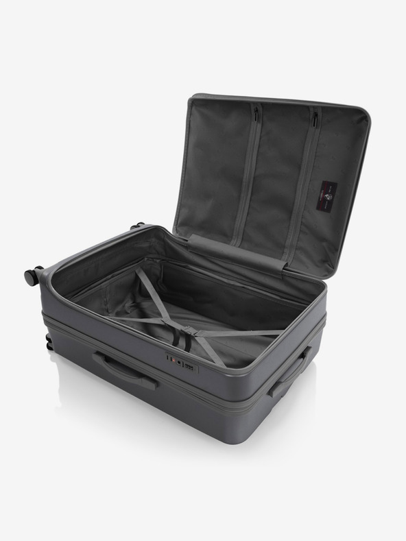 Heys Тъмно сив пътнически калъф Heys EZ Fashion L Charcoal