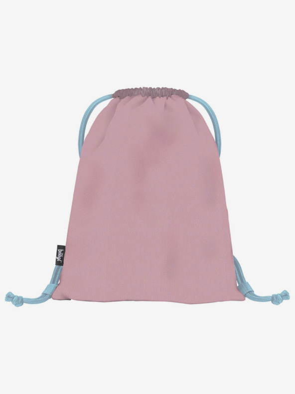 BAAGL  Сива училищна чанта с джоб панда Baagl