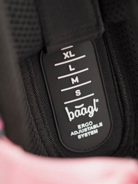 BAAGL  Сив комплект от 3 панди с цип: куфарче, моливник, чанта Baagl