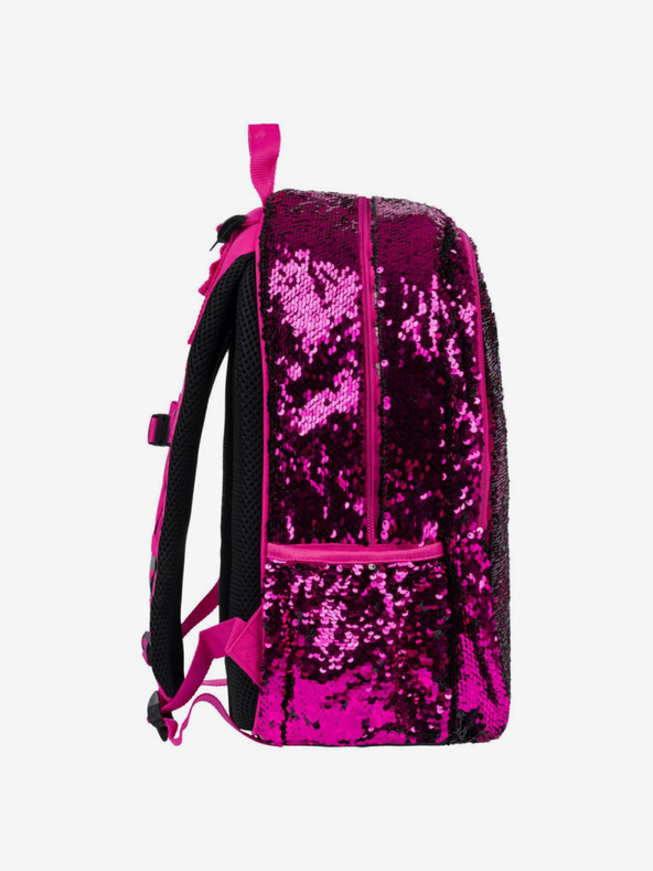 BAAGL  Розова ученическа раница със забавни звезди Baagl