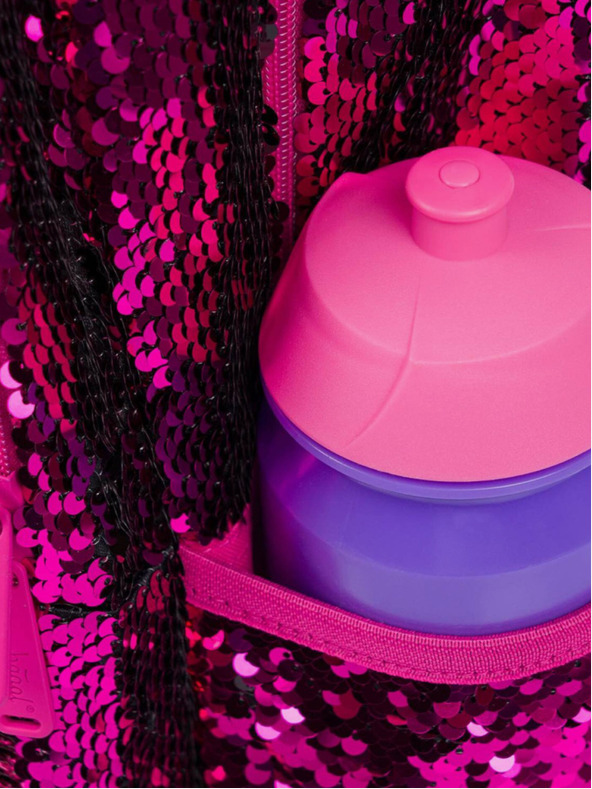 BAAGL  Розова ученическа раница със забавни звезди Baagl