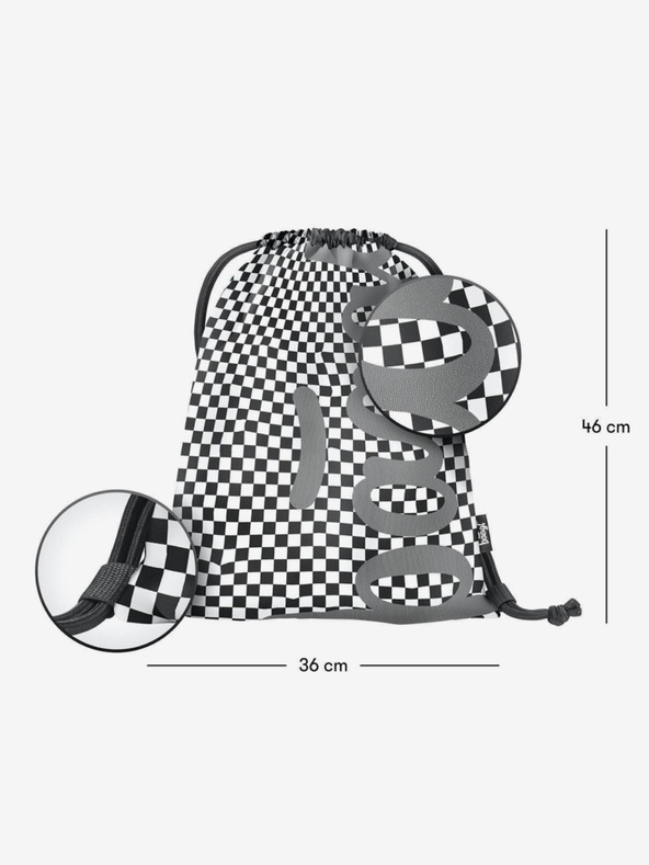 BAAGL  Черна чанта за скейт ска - модел Baagl