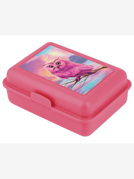 BAAGL  Розова кутия за закуски с бухал Baagl