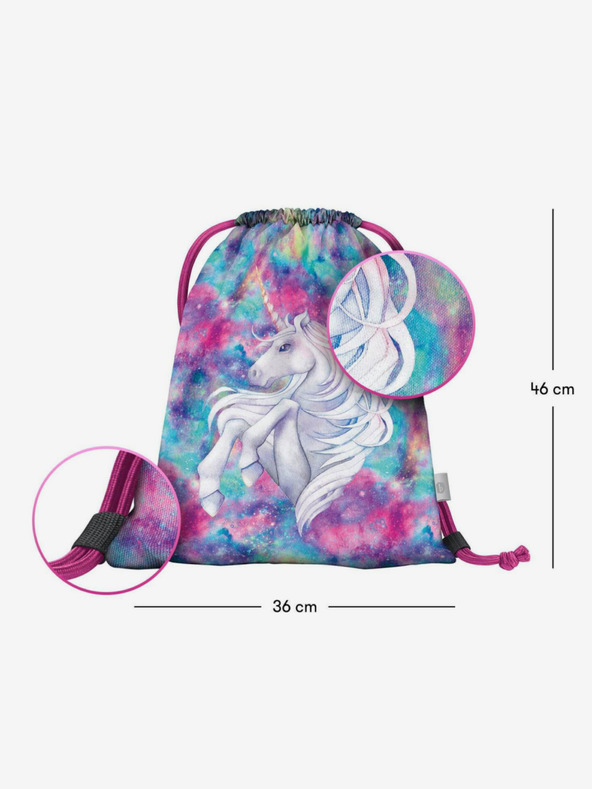 BAAGL  Лилава чанта Baagl Еднорог