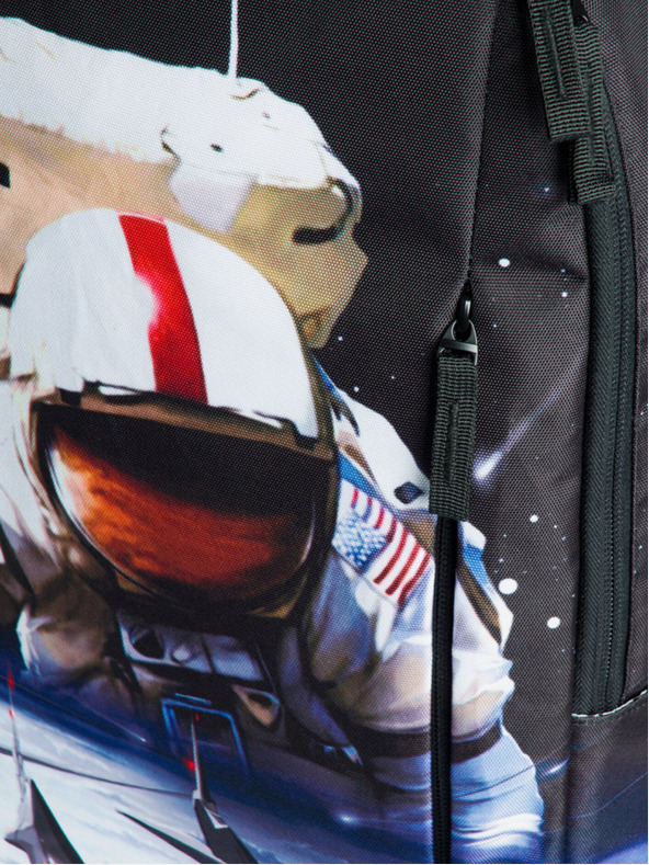 BAAGL  Черна раница Baagl eARTh - Cosmonaut by Caer8th