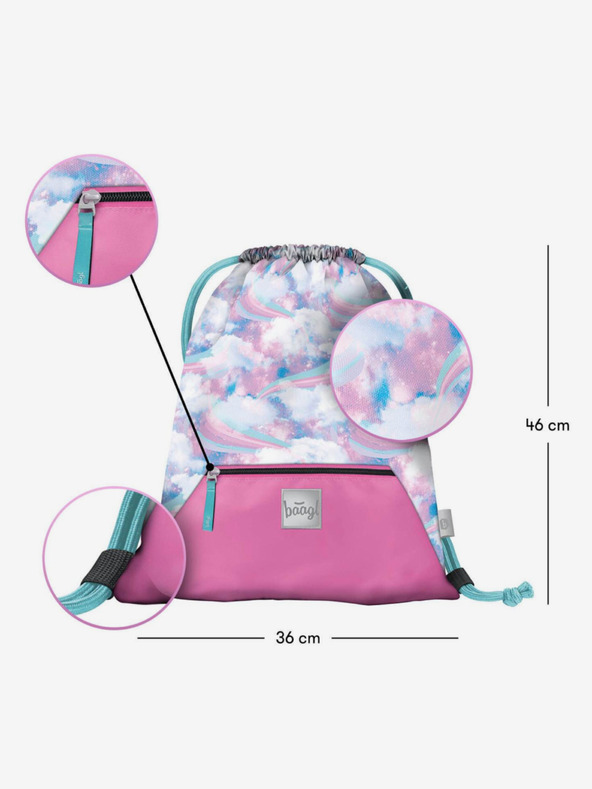 BAAGL  Синя чанта с джоб Baagl Nebe