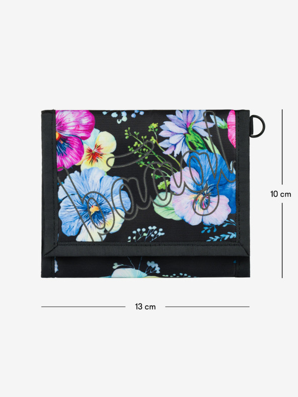 BAAGL  Черен портфейл Baagl Flowers