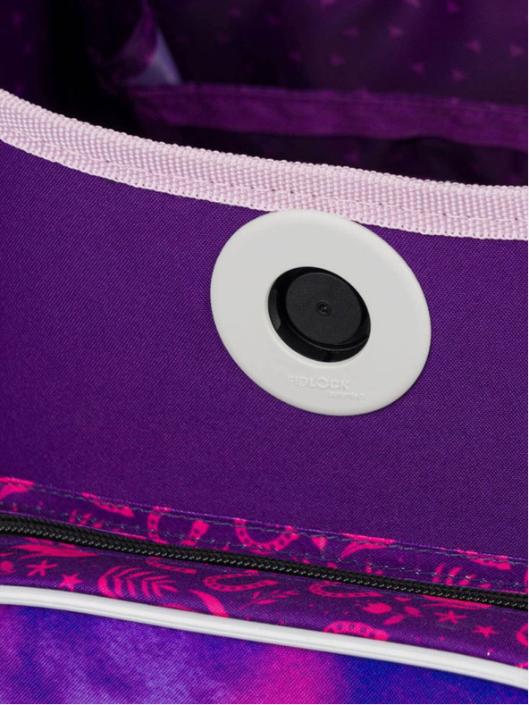 BAAGL  Лилав училищен комплект Ergo - раница, моливник, чанта Baagl Horse