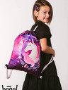 BAAGL  Лилав училищен комплект Ergo - раница, моливник, чанта Baagl Horse