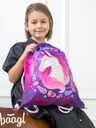 BAAGL  Лилав училищен комплект Ergo - раница, моливник, чанта Baagl Horse