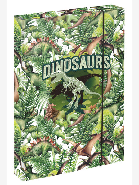 BAAGL  Зелена училищна тетрадка A4 Baagl Jumbo Dinosaur