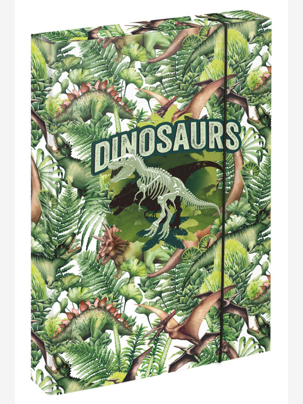 BAAGL  Зелена училищна тетрадка A4 Baagl Jumbo Dinosaur