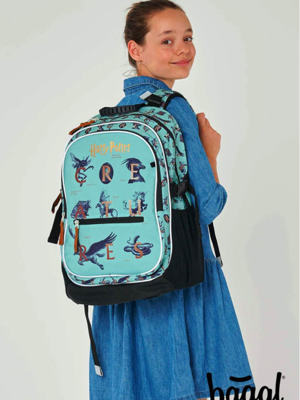 BAAGL  Синя ученическа раница Baagl Ядро Хари Потър Фантастични животни