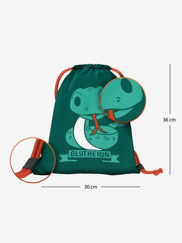 BAAGL  Зелена чанта за предучилищна възраст Baagl Harry Potter Slytherin