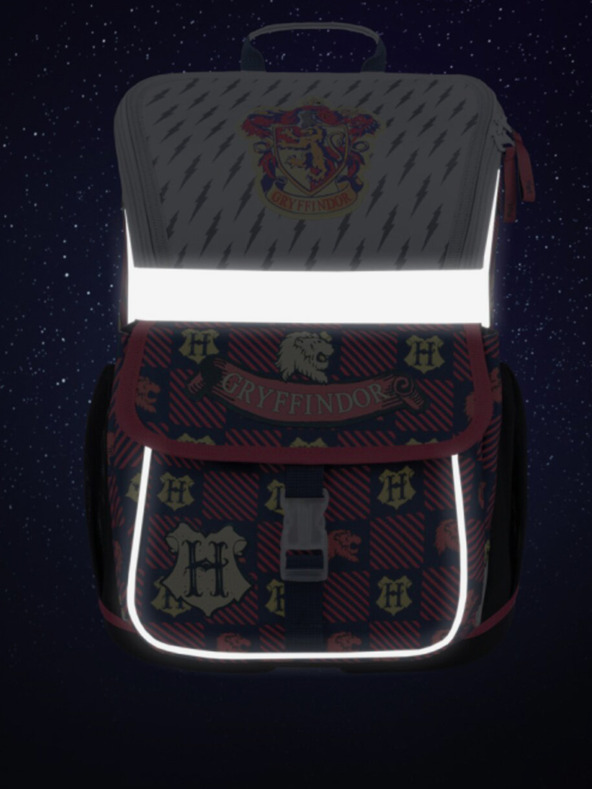 BAAGL  Червено-син училищен комплект - куфарче, моливник, чанта Baagl Zippy Хари Потър Грифиндор